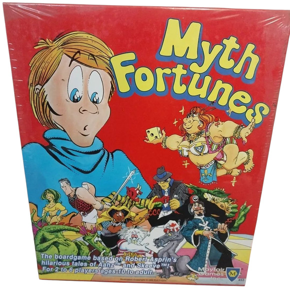 SEALED Mayfair Boardgame Myth Fortunes 1989 Robert Asprin Phil Foglio - Picture 1 of 5